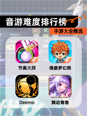【音游难度排行榜】手游大全精选截图1