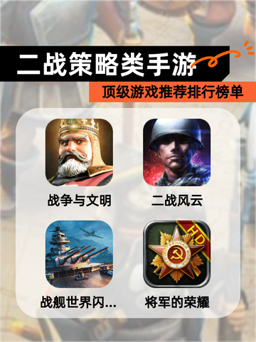 顶级【二战策略类手游】游戏推荐排行榜单截图1