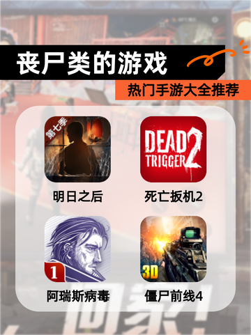热门【丧尸类的游戏】手游大全推荐截图1