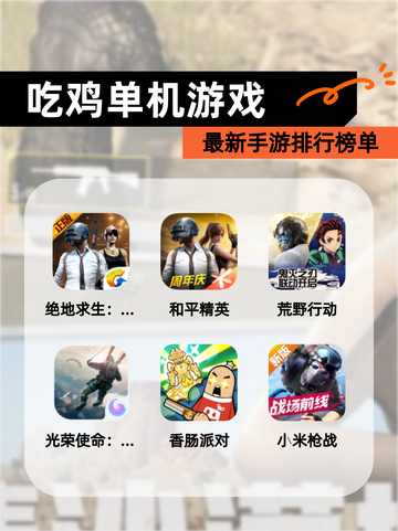 最新【吃鸡单机游戏】手游排行榜单截图1