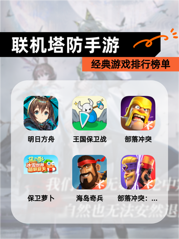 经典【联机塔防手游】游戏排行榜单截图1