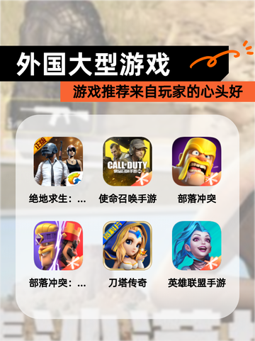 【外国大型游戏】游戏推荐来自玩家的心头好截图1
