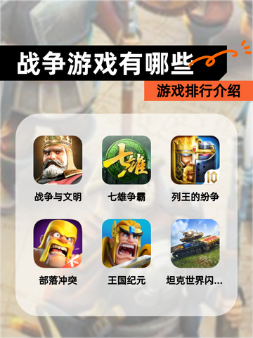 【战争游戏有哪些】游戏排行介绍截图1