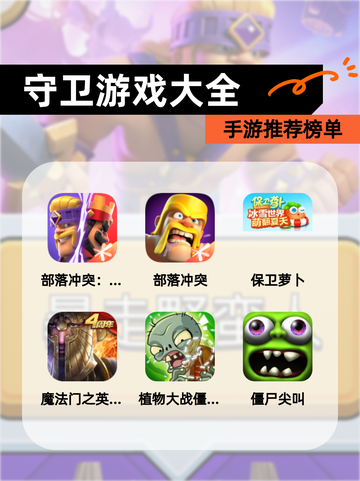 【守卫游戏大全】手游推荐榜单截图1