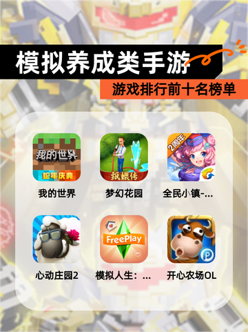 【模拟养成类手游】游戏排行前十名榜单截图1