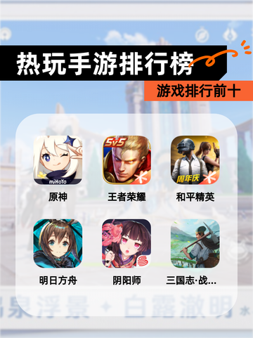【热玩手游排行榜】游戏排行前十截图1