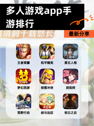 最新【多人游戏app手游排行】分享截图1