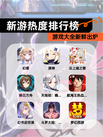 【新游热度排行榜】游戏大全新鲜出炉截图1