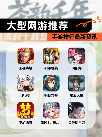 【大型网游推荐】手游排行最新资讯截图1