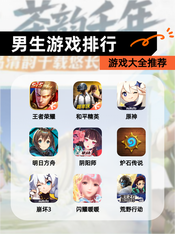 【男生游戏排行】游戏大全推荐截图1
