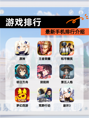 【游戏排行】最新手机排行介绍截图1