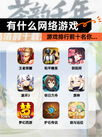 【有什么网络游戏】游戏排行前十名你…截图1