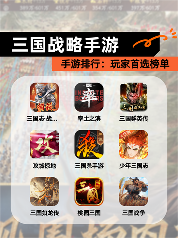 【三国战略手游】手游排行：玩家首选榜单截图1