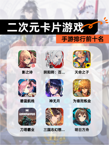 【二次元卡片游戏】手游排行前十名截图1