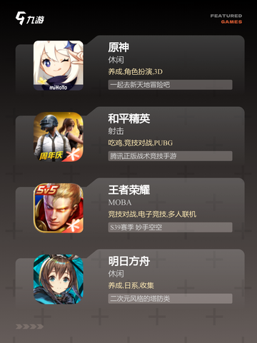 【当前最火的游戏】游戏大全推荐截图2
