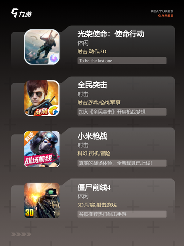 【最新的射击游戏】游戏排行前十名一览截图3