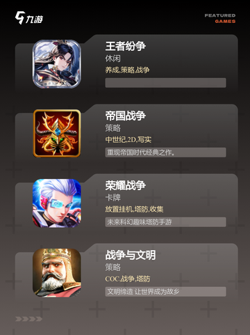 【战争之王游戏】游戏排行：顶尖策略…截图2
