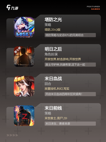不可错过的【末日塔防的游戏】手游推荐截图2