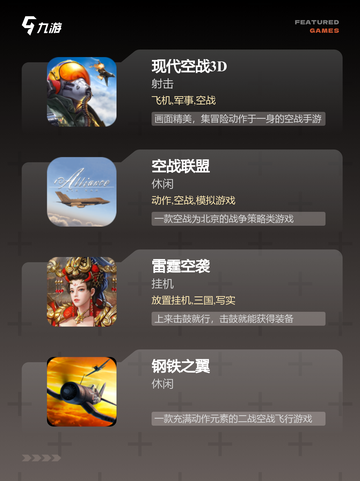 不可错过的【大型空战游戏】游戏推荐截图2