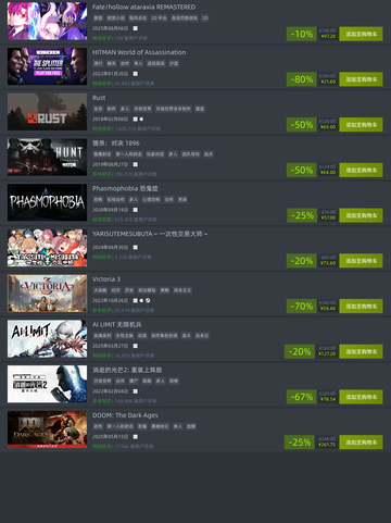 8月9日Steam特别优惠游戏榜单新鲜出炉🔥🎮截图3