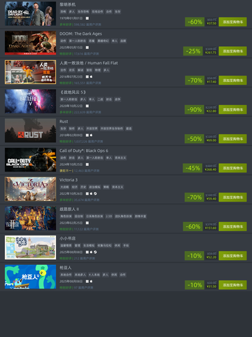 8月12日Steam特惠游戏榜单🔥截图2