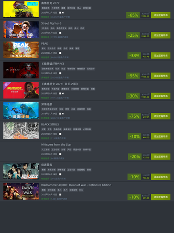 8月16日Steam特别优惠游戏榜单来啦🔥截图1
