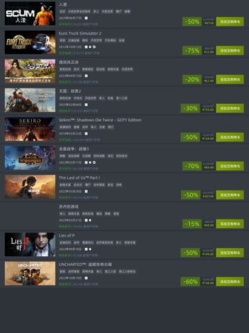 9⃣2Steam特别优惠游戏榜单来啦🔥截图2