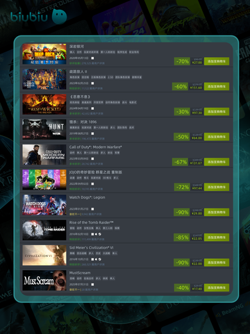 🎮8月5日特别优惠游戏榜单来啦！🔥截图3
